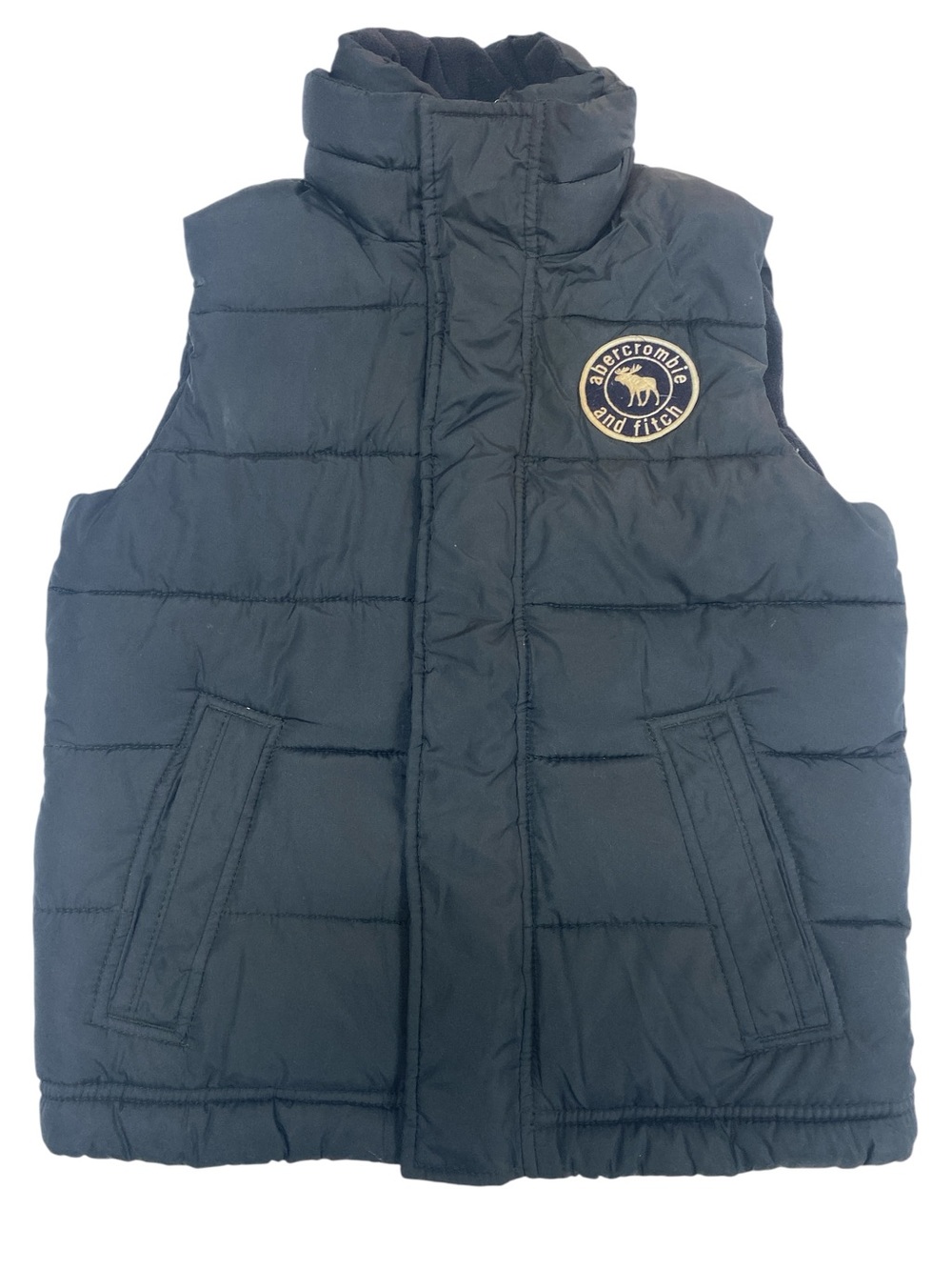 Abercrombie & Fitch Kids Dark Navy Quilted Puffer Vest Size Large